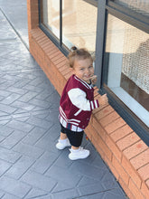 Load image into Gallery viewer, Custom Varsity Jacket - Maroon/White
